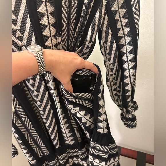 Anthropologie Maeve Tunic Dress, black/white, size S - Picture 6 of 9